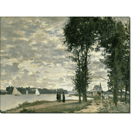 Берег Сены в Аржантее. Моне, Клод 