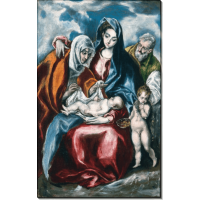 Святое Семейство со святой Анной и маленьким Иоанном Крестителем. Греко, Эль