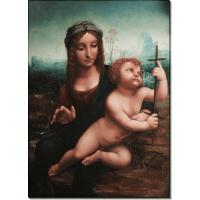 Мадонна с веретеном (работа мастерской Леонардо). Винчи, Леонардо да  (Leonardo da Vinci, Леонардо да Вінчі)