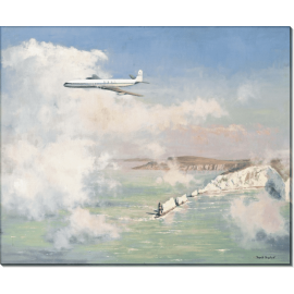 Самолет, пролетающий скальную гряду. Шеперд, Девид (20 век)