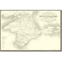 Карта Крыма. 1847