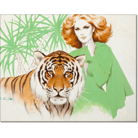 Рыжеволосая женщина с тигром. Сарноф, Артур