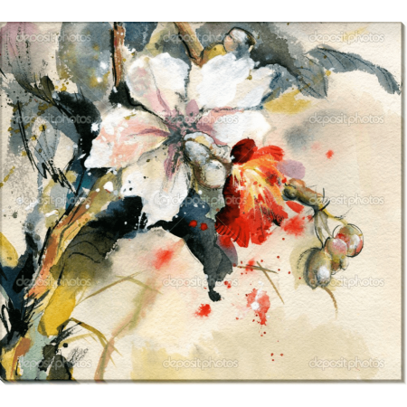 Картина Цветение орхидеи 