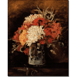 Ваза с гвоздиками (Vase with Carnations), 1886. Гог, Винсент ван