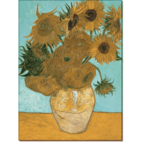 Натюрморт. Ваза с двенадцатью подсолнухами (Still Life - Vase with Twelve Sunflowers), 1889. Гог, Винсент ван