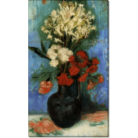 Ваза с гвоздиками и другими цветами (Vase with Carnations and Other Flowers), 1886. Гог, Винсент ван