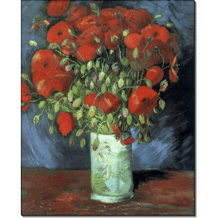 Ваза с красными маками (Vase with Red Poppies), 1886. Гог, Винсент ван 