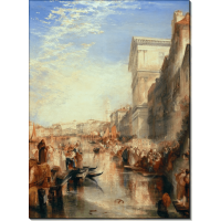 Большой канал в Венеции, уличная сценка. Тернер, Джозеф Мэллорд Уильям