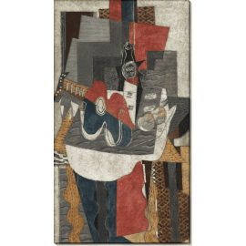 Гитара и бутылка бургундского мара (Marc de Bourgogne). Брак, Жорж